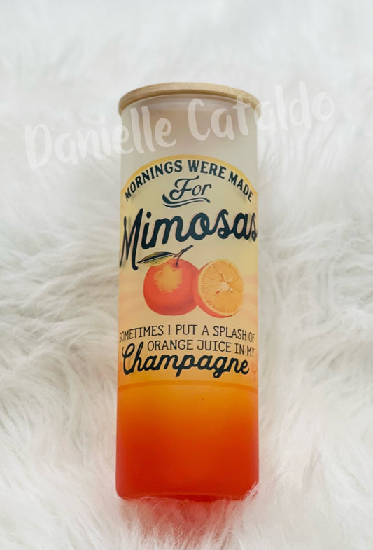 Mimosas - Frosted Glass